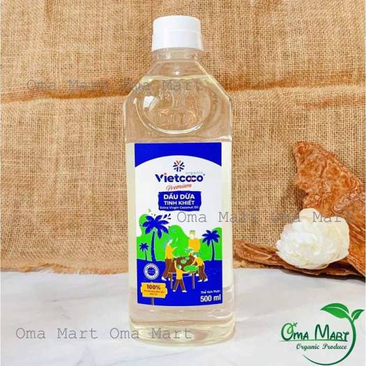 Dầu Dừa Nguyên Chất Hữu Cơ Ép Lạnh Vietcoco 500ml