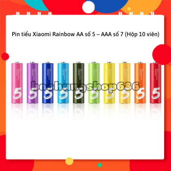 Pin tiểu xiaomi rainbow aa số 5 – aaa số 7