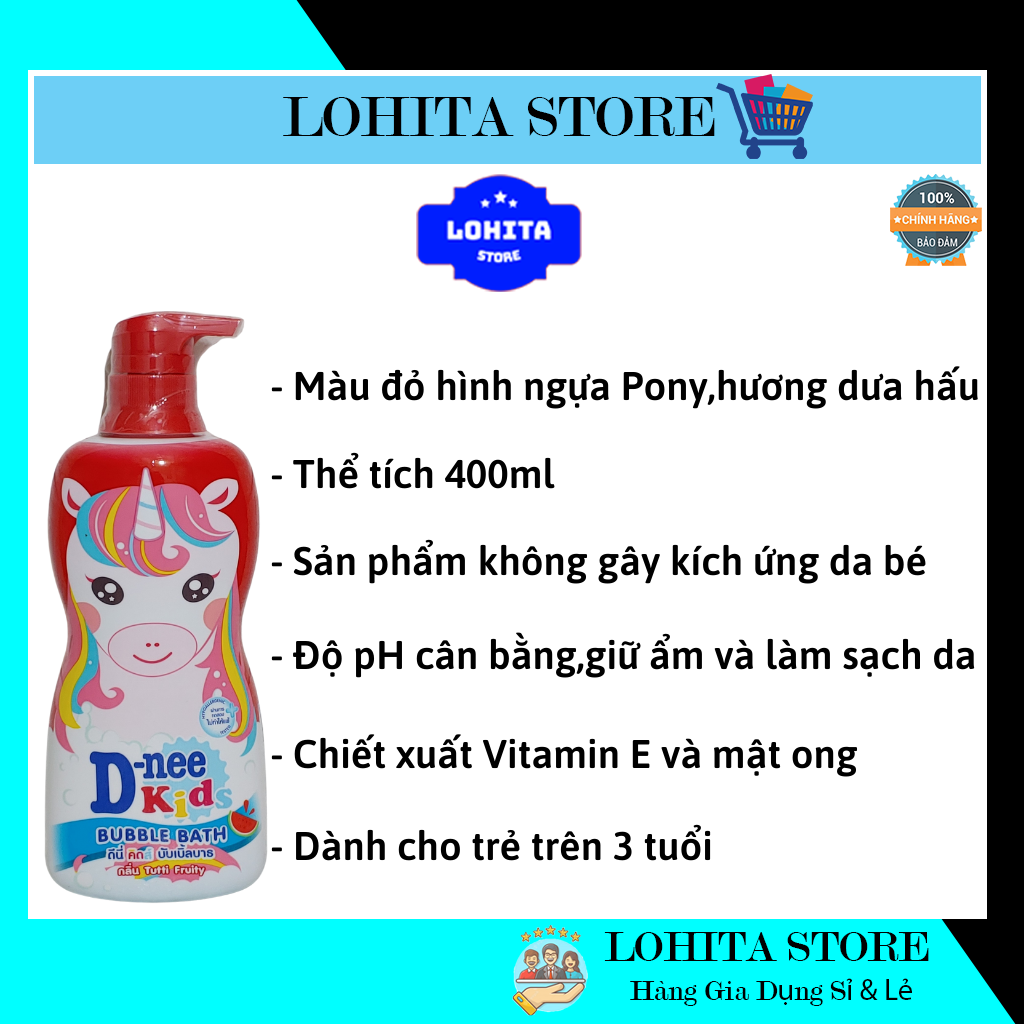 Sữa tắm Dnee Kids hình thú 400ml Thái Lan