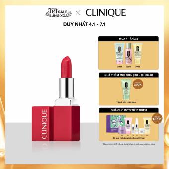 Son môi giàu dưỡng và bóng mịn tự nhiên Clinique Pop Reds - High Shine Lipstick 3.6g
