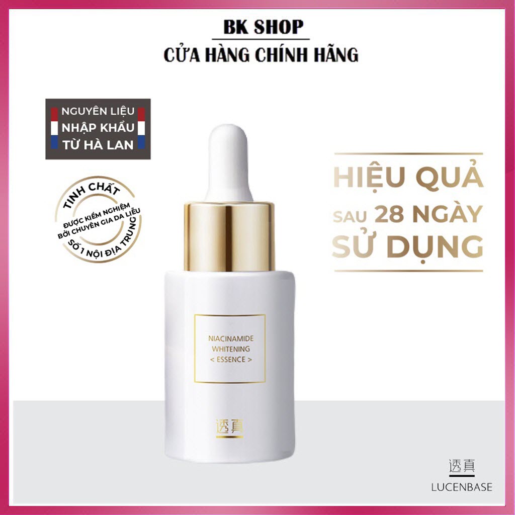 [LUCENBASE] Tinh chất B3 Niacinamide Whitening Essence 5% 10% serum phục hồi trắng da se lỗ chân lông cân bằng da