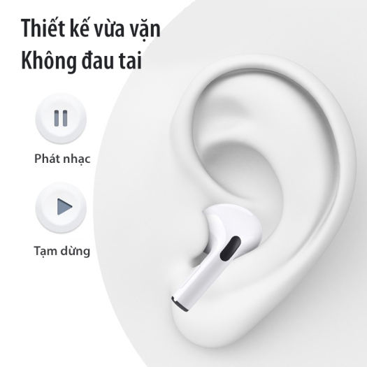 Tai nghe Bluetooth pro tws âm thanh chất lượng tốt, tai nghe bluetooth không dây cảm ứng tốt kích hợp tất cả các dòng,..