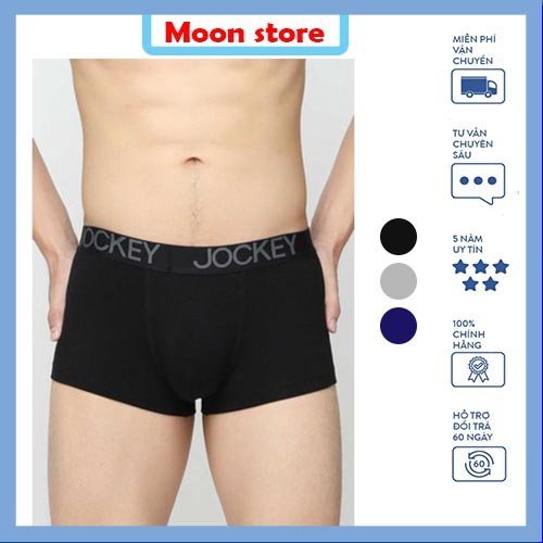 Quần lót nam Đai Trơn cotton 4 chiều sịp đùi boxer 1 quần-JOCKEY