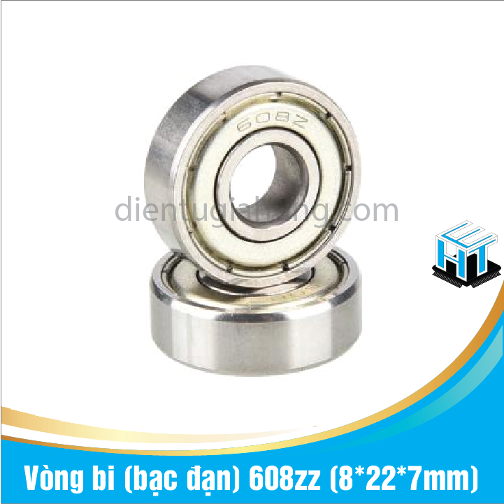 Combo 1 cặp 2 cái vòng bi 608zz