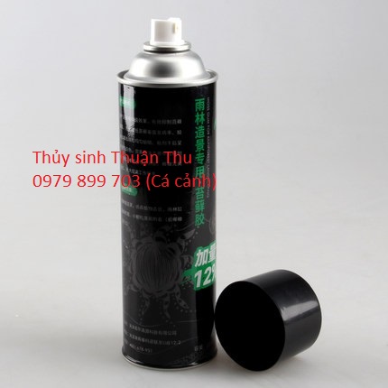 FOAM MIUS màu đen Keo xịt tạo bố cục và background chai 550ml dùng gắn cây cho bể bán cạn và bể thủy sinh