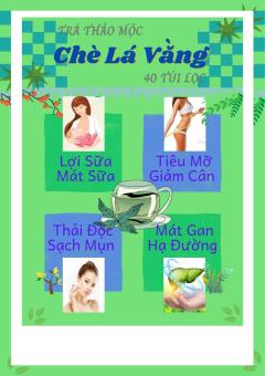 Trà Vằng  - giảm cân,  lợi sữa , thanh nhiệt, 40 Túi lọc , tra dong y viet