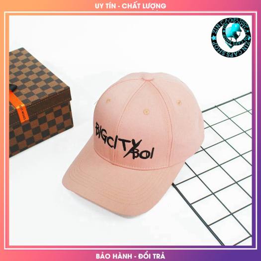 Nón Lưỡi Trai BIGCITYBOI Binz Đen Hồng Phấn mũ kết mu luoi trai non ket big city boi big cityboi