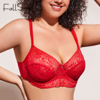 FallSweet Áo Lót Ren Siêu Mỏng Trong Suốt Không Có Áo Yếm Full Cup Quả Giá Áo Lót Nữ C D E Cup