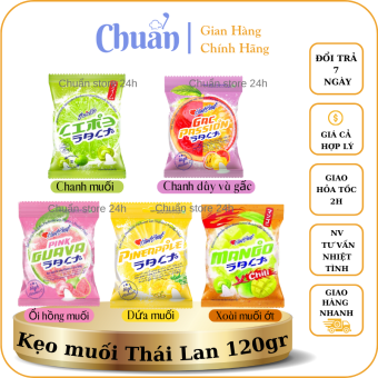 Kẹo Muối Thái Lan 120gr (Chanh Muối, Chanh Dây & Gấc Muối, Ổi Hồng Muối, Dứa Muối, Xoài Muối Ớt). Chuẩn Store 24h