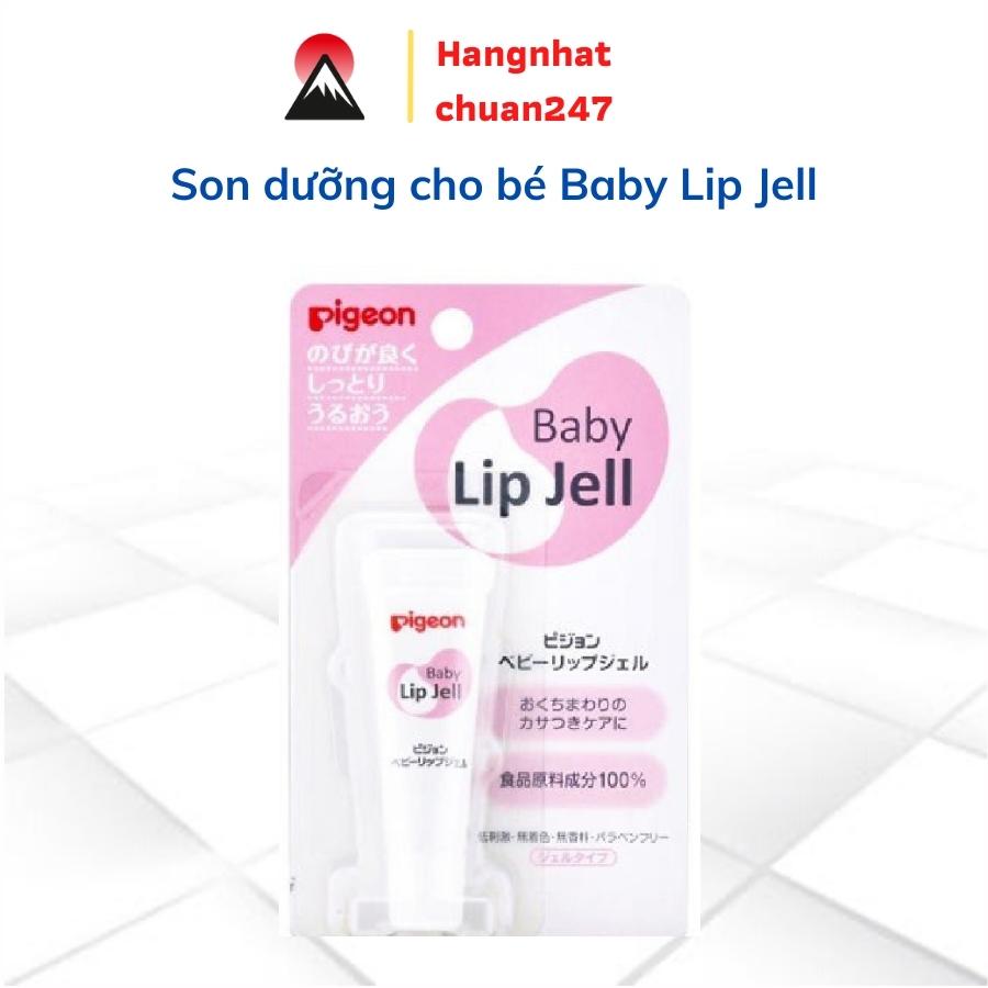 Son dưỡng son môi cho bé chống nẻ nứt nẻ pigeon Baby Lip Jell cho mùa hanh khô