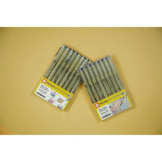 ✗  Bút line bút đi nét màu Sakura Micron - Bộ 8 màu