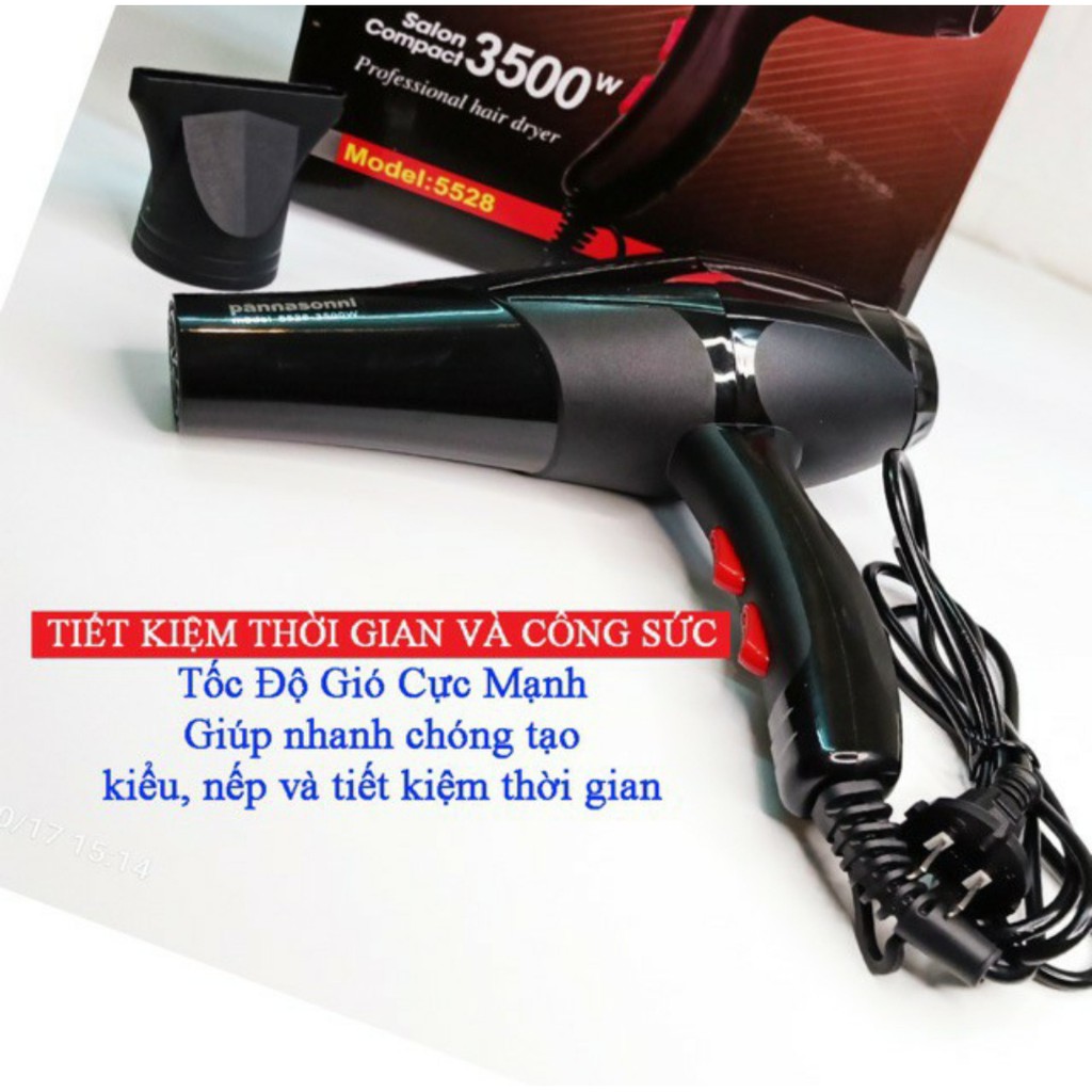 Máy sấy tóc 2 chiều cao cấp, lực gió cực khoẻ, làm nóng 2 chế độ, dễ dàng sấy khô và tạo kiểu tóc nhanh chóng, động cơ bền bỉ bảo hành 1 năm.