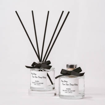 Tinh dầu nước hoa thiên nhiên MAIBA giúp thơm phòng giảm căng thẳng kèm que gỗ tự khuếch tán 120ml