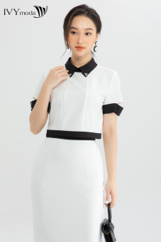 Chân váy bút chì dáng Basic xẻ sau IVY moda MS 31M6601