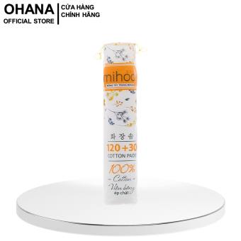 Bông Tẩy Trang MIHOO 150 Miếng 100% Cotton