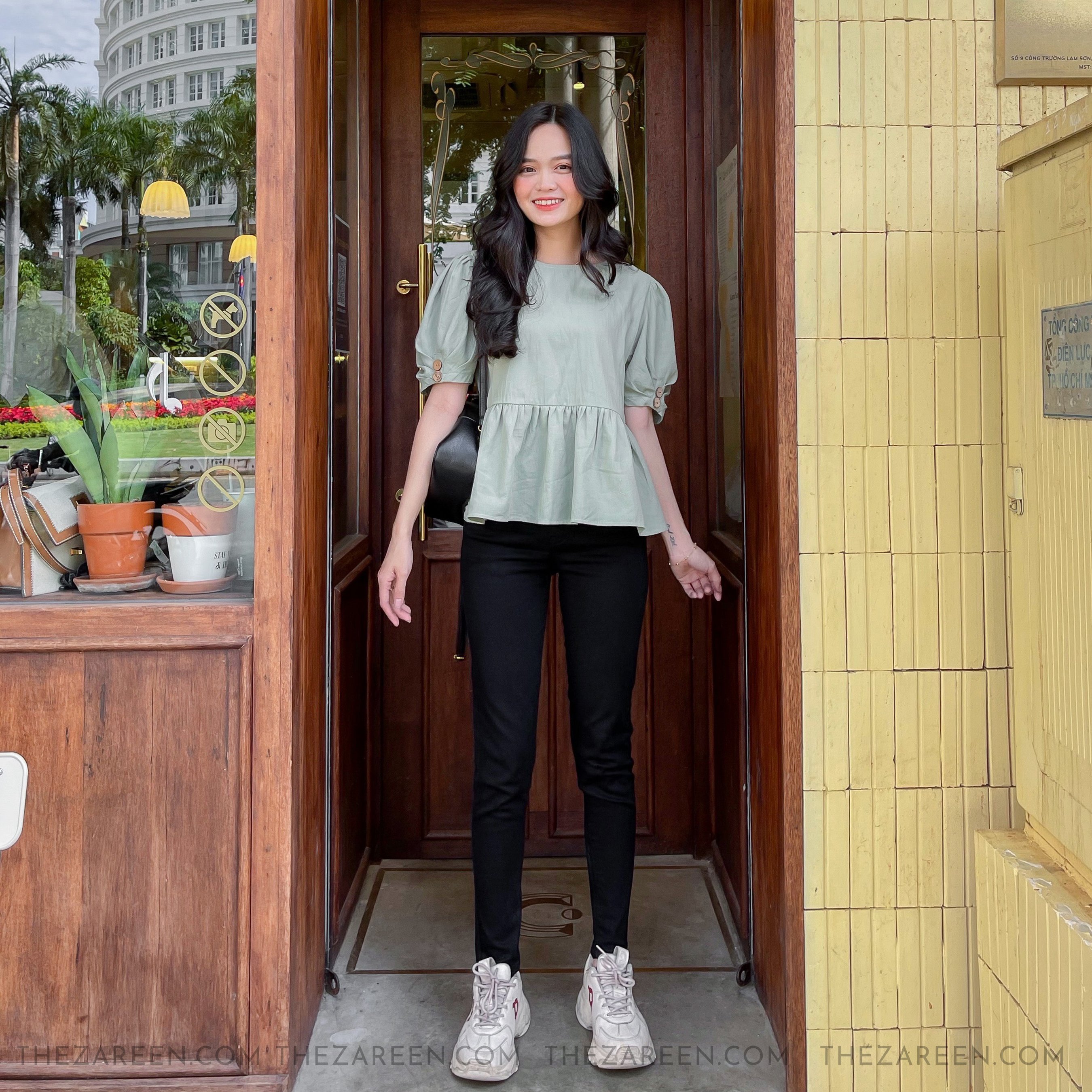 Zareen | quần jeans skinny basic jea129 đen