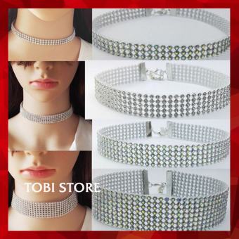 Vòng cổ chocker ôm sát cổ đính đá lấp lánh nhiều kích cỡ TB580