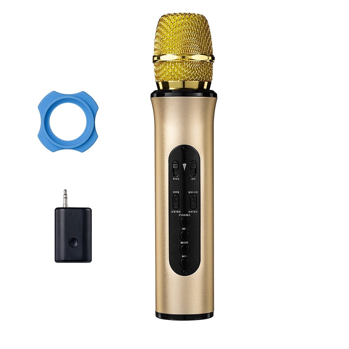 Micro Karaoke Bluetooth kèm loa cao cấp hát điện thoại máy tính bảng, pin sạc PKCB 321 Hàng Chính Hãng