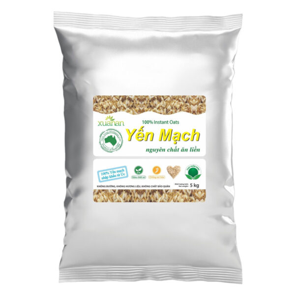 Bao yến mạch nguyên chất ăn liền 5 kg