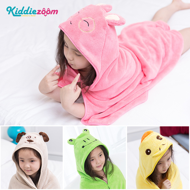 Khăn Tắm Trẻ Em Kiddiezoom Khăn Tắm Nhiều Màu Sắc Khăn Tắm Dễ Thương Thấm Nước Cotton