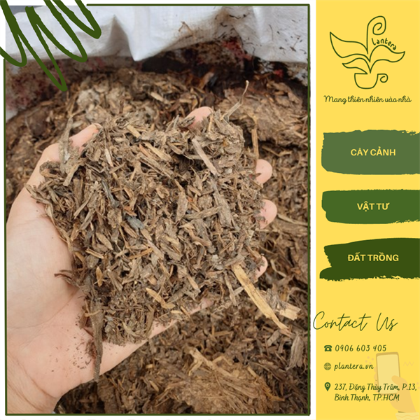 Giá thể phân rơm hoai mục miền tây 2kg - giá thể - phân rơm