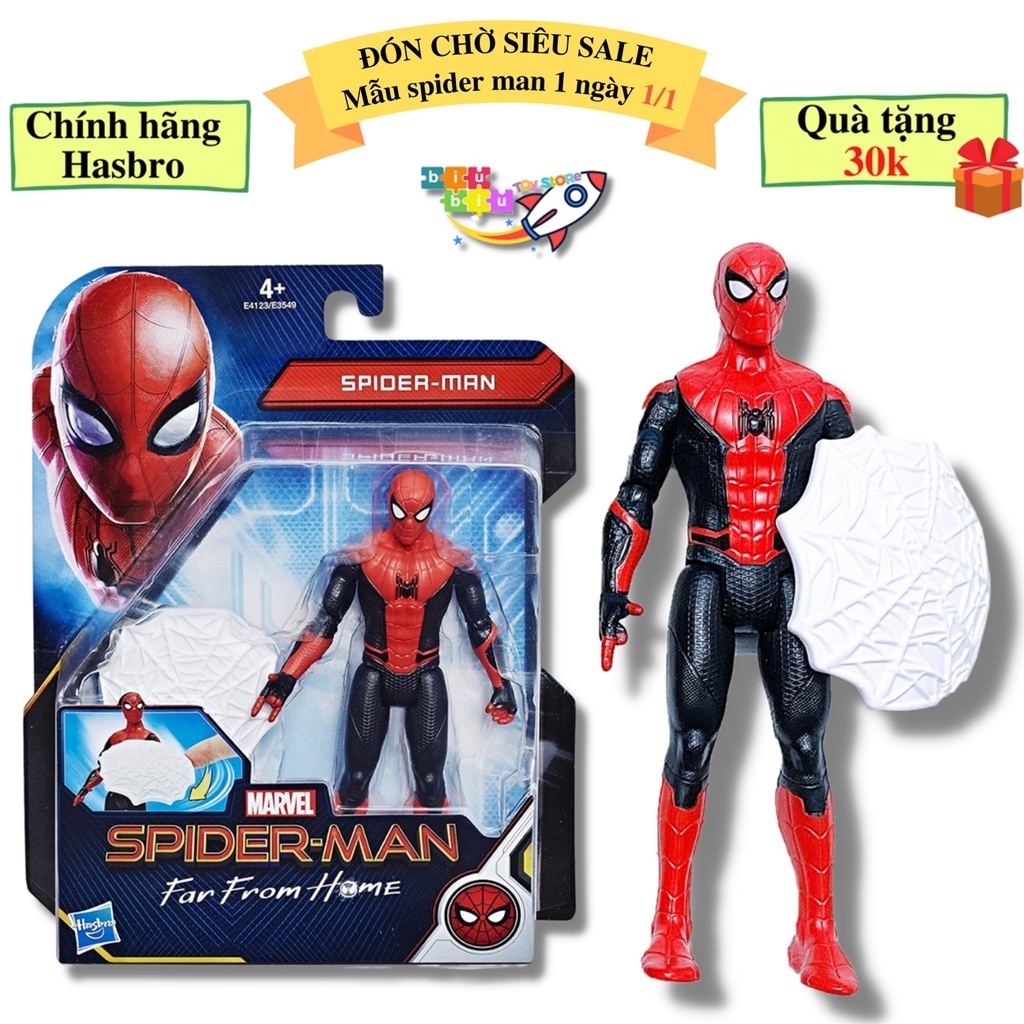 Mô hình Người nhện - Spider-man Far From Home- Kích thước 6' - Hàng chính-hãng Hasbro