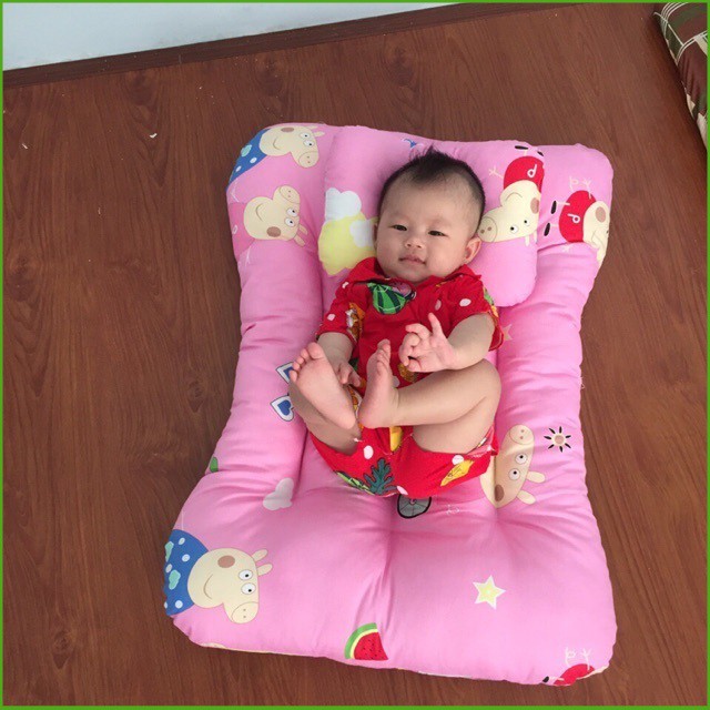 Bộ nệm gối cho bé sơ sinh dày 10cm nệm cho bé