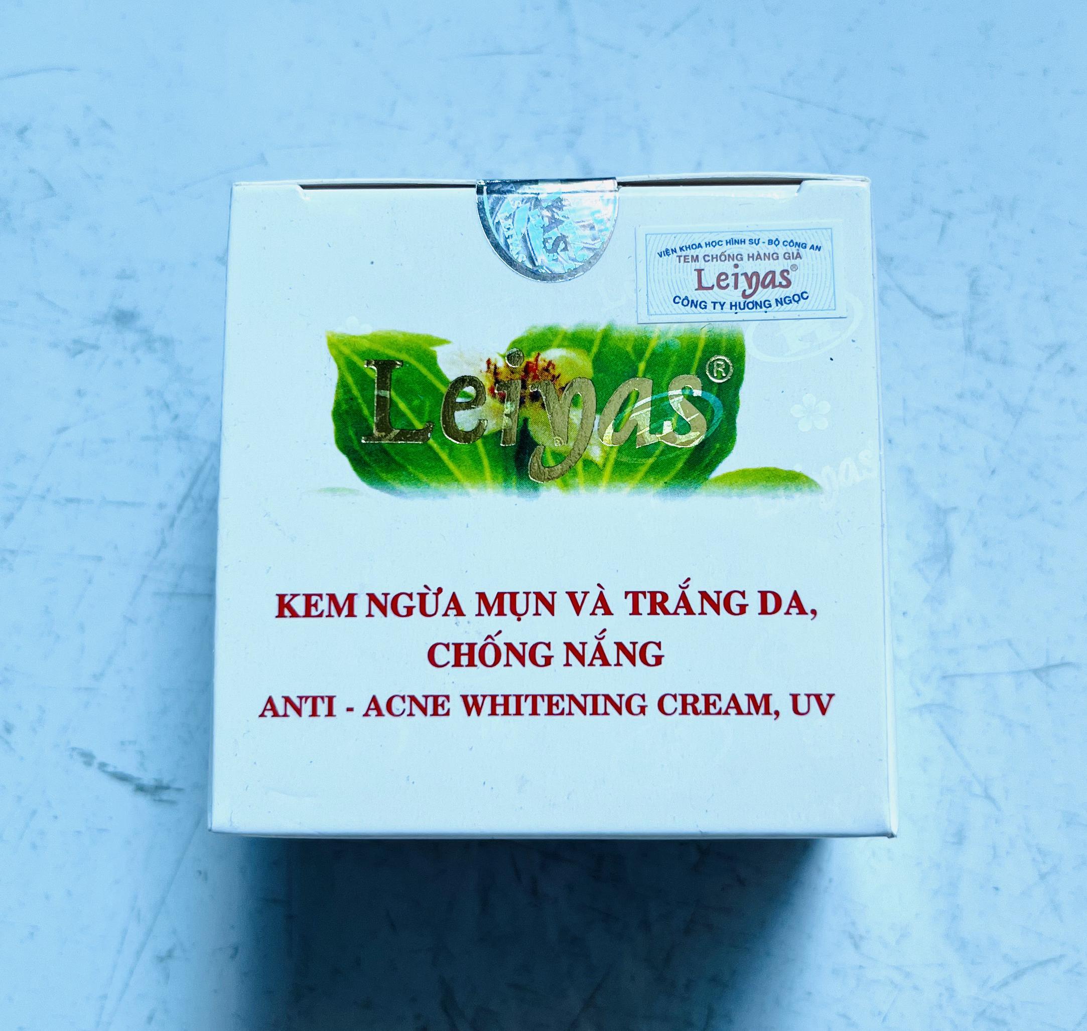 Kem dưỡng da ngừa mụn, dưỡng trắng, chống nắng Leiyas 10g - Hàng Việt Nam