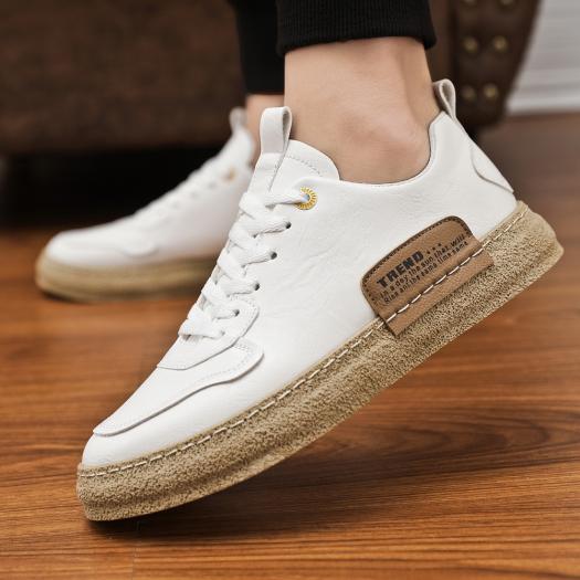 Giày thể thao nam, giày da nam mềm Trắng, Đen Trend 511