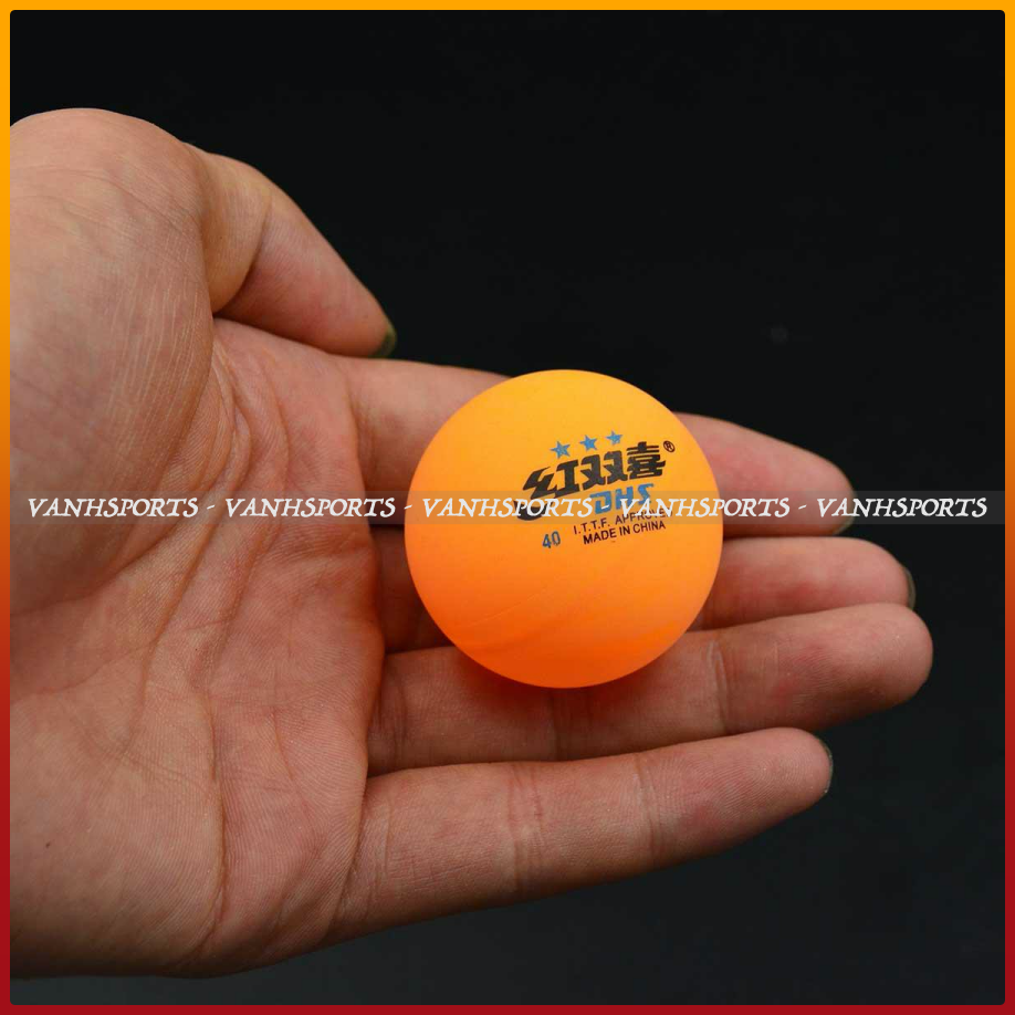 Quả bóng bàn dhs 3 sao, hộp 6 quả chính hãng, giá tốt, đạt chuẩn bóng thi đấu quốc tế - vanhsports