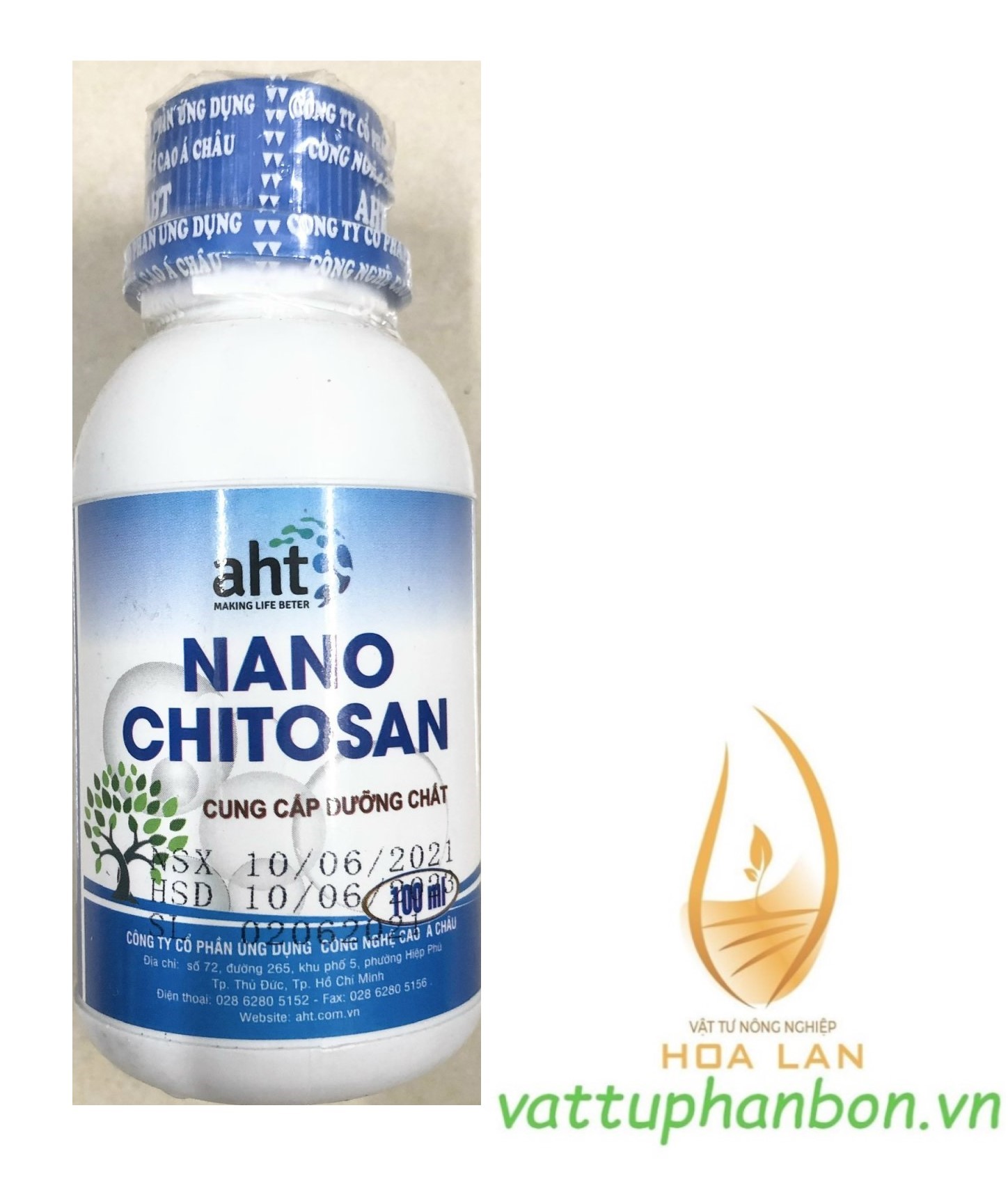 PHÂN BÓN LÁ NANO CHITOSAN AHT - #349A# 100ml