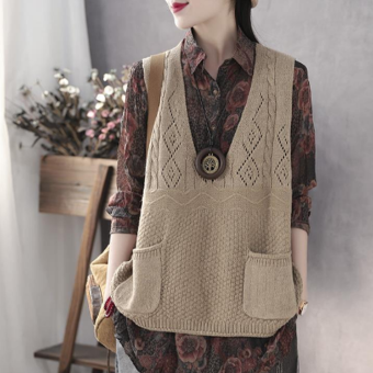 Áo Len Gile Nữ , Áo Len Nữ Gile Phong Cách Hàn Quốc