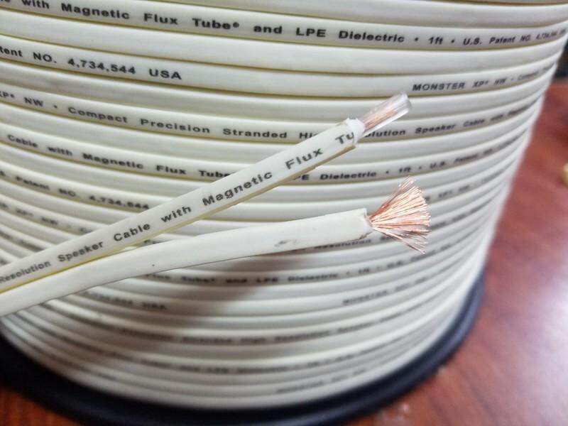 Dây loa Monster XP 4m Dây màu trắng 2 lõix1mm2 đồng nguyên chất Phù hợp dàn âm thanh mini loa surround dàn loa xem phim karaoke gia đình loa công trình dự án nhà ngoài trời công suất vừa và nhỏ