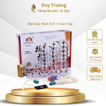 Bộ Giác Hơi Không Dùng Lửa 32 Ly, Giác Hơi Chân Không