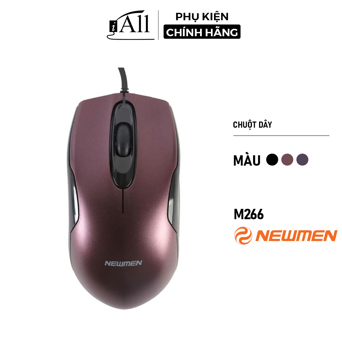 Chuột có dây gaming Newmen M266 dùng cho văn phòng, chơi game - iAll Store