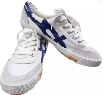 Giày Bata Thượng Đình - Trắng Vạch Xanh