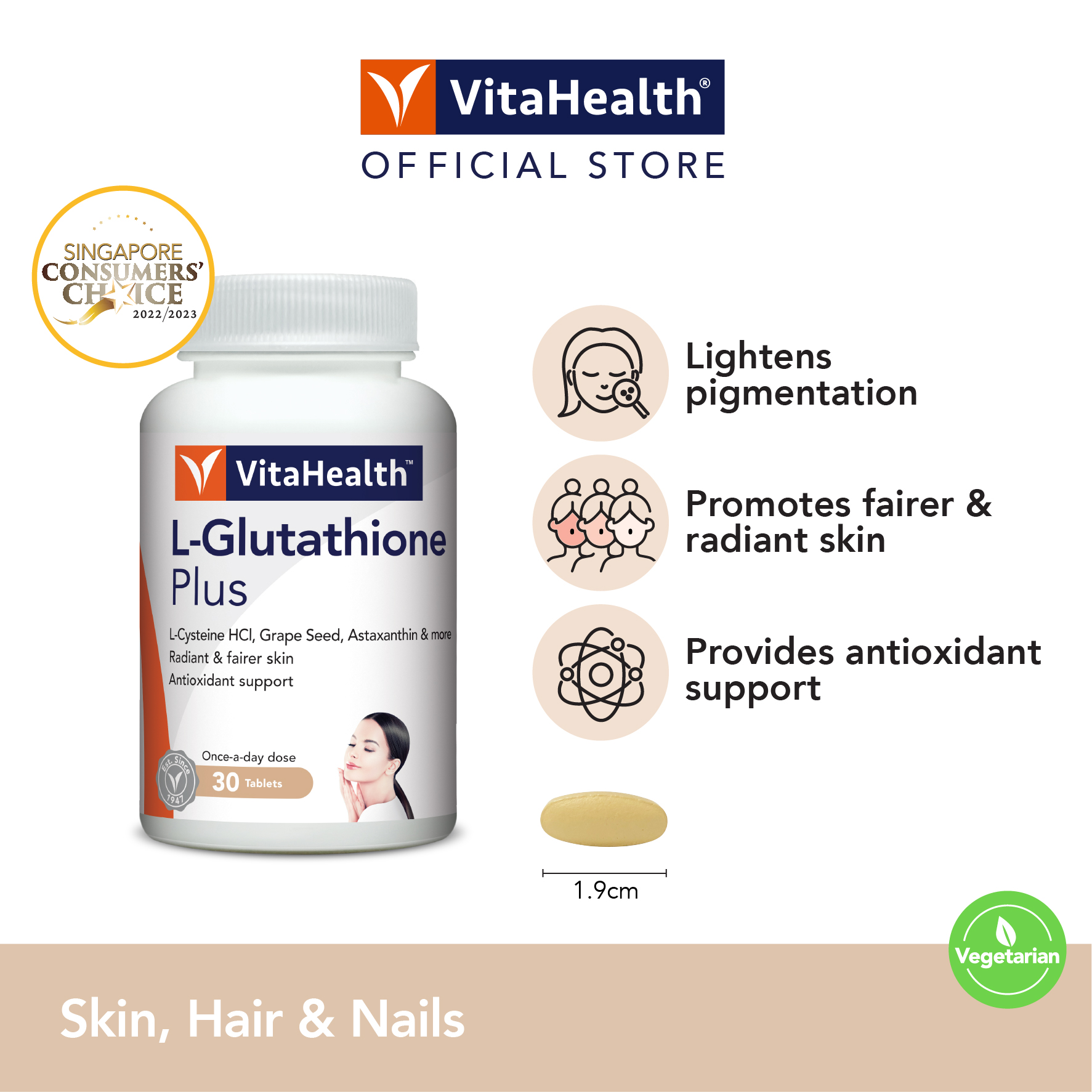 l glutathione singapore Aura White Ultra - Best Skin Whitening Supplement L-Glutathione Whitening Tablets For Radiant