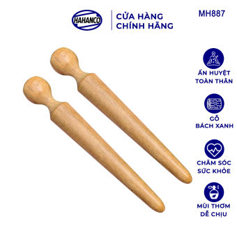 Combo 2 cây dùi ấn huyệt bằng gỗ thơm - Chăm sóc sức khỏe gia đình - MH887