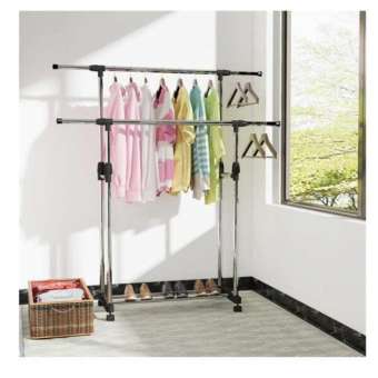 Giàn Phơi Quần Áo ,  Giàn Phơi Thông Minh ,Giá Phơi Quần Áo ,Giàn Phơi , Sào Phơi Đồ Thông Minh - Chọn Mua SÀO PHƠI QUẦN ÁO INOX CÓ BÁNH XE ĐẨY Rất Chắc Chắn - Loại Dày, Cứng Cáp (Hàng Tốt, Thiết Kế Mới)