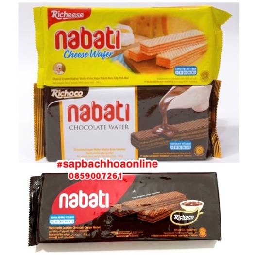 BÁNH XỐP NABATI GÓI 140G (PHÔ MAI, SOCOLA BÁNH MỎNG, SOCOLA BÁNH DÀY)