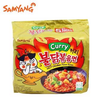 Lốc 5 gói mì khô trộn Cà Ri Samyang - Mì Cà Ri