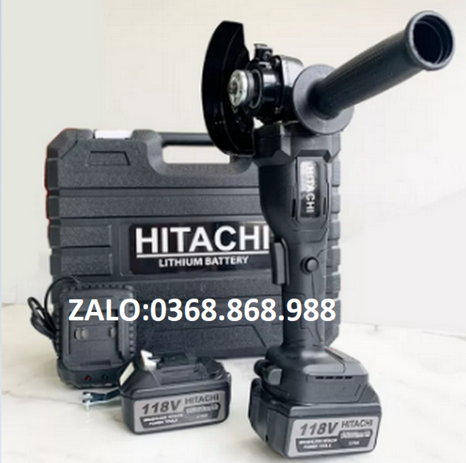Máy mài hitachi không chổi than pin 10 cell