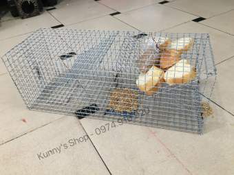 Lồng bẫy chuột liên hoàn (loại lớn) + tặng kèm mồi như hình