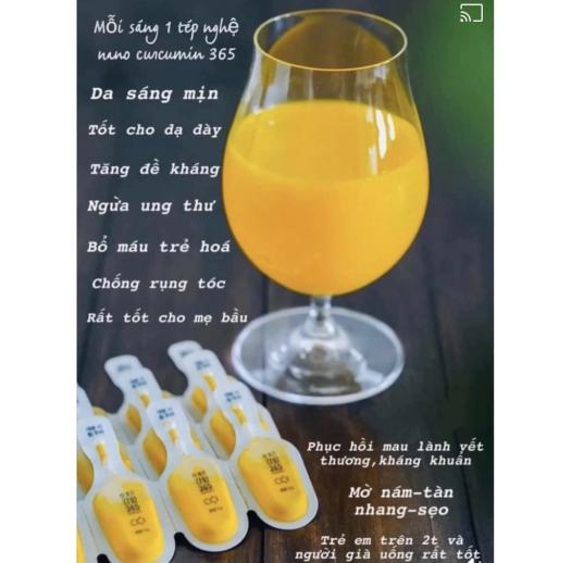 Tinh Chất Nghệ Nano 365 Curcumin Premium 3gx96Tép Hàn quốc
