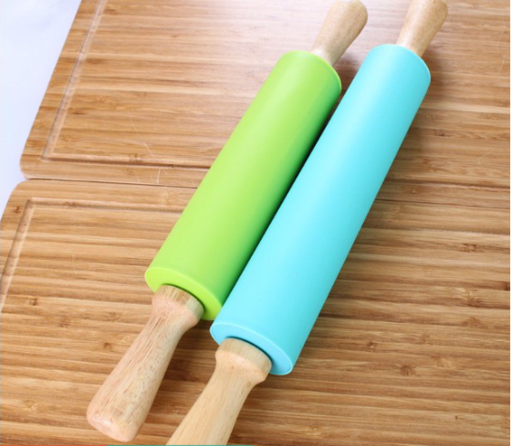 Cây cán bột / cây lăn bột silicon 2 size