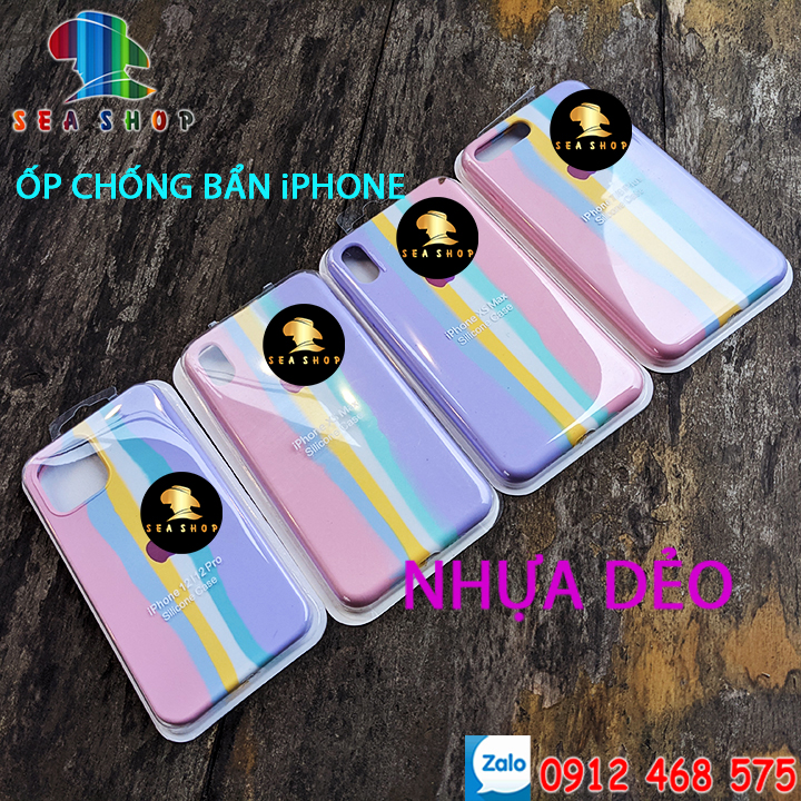 Ốp lưng --chống bẩn - nhựa dẻo - full viền - iphone 6 plus - 7 plus - 8 plus - xs max- 11 pro max, 12 pro max