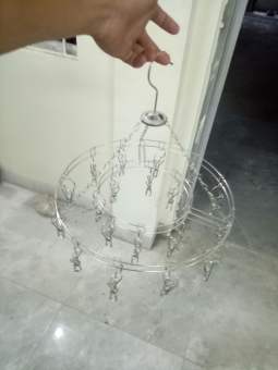 mắc dù tròn inox 2 tầng