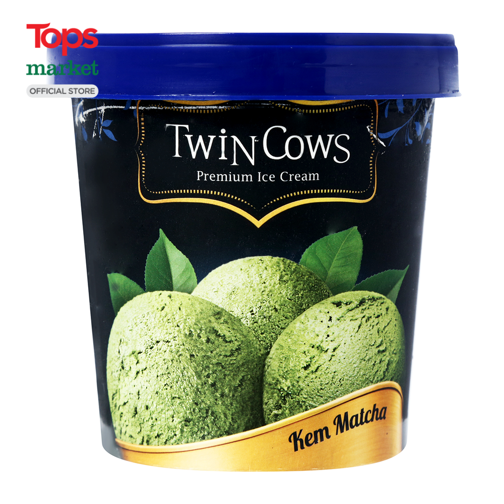 Kem Twin Cows Vị Trà Xanh 450Ml - Siêu Thị Tops Market