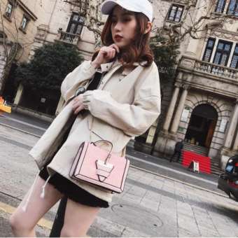 Túi sequins nạm bầu trời sao khóa tam giác PKSR A111 (Hồng)