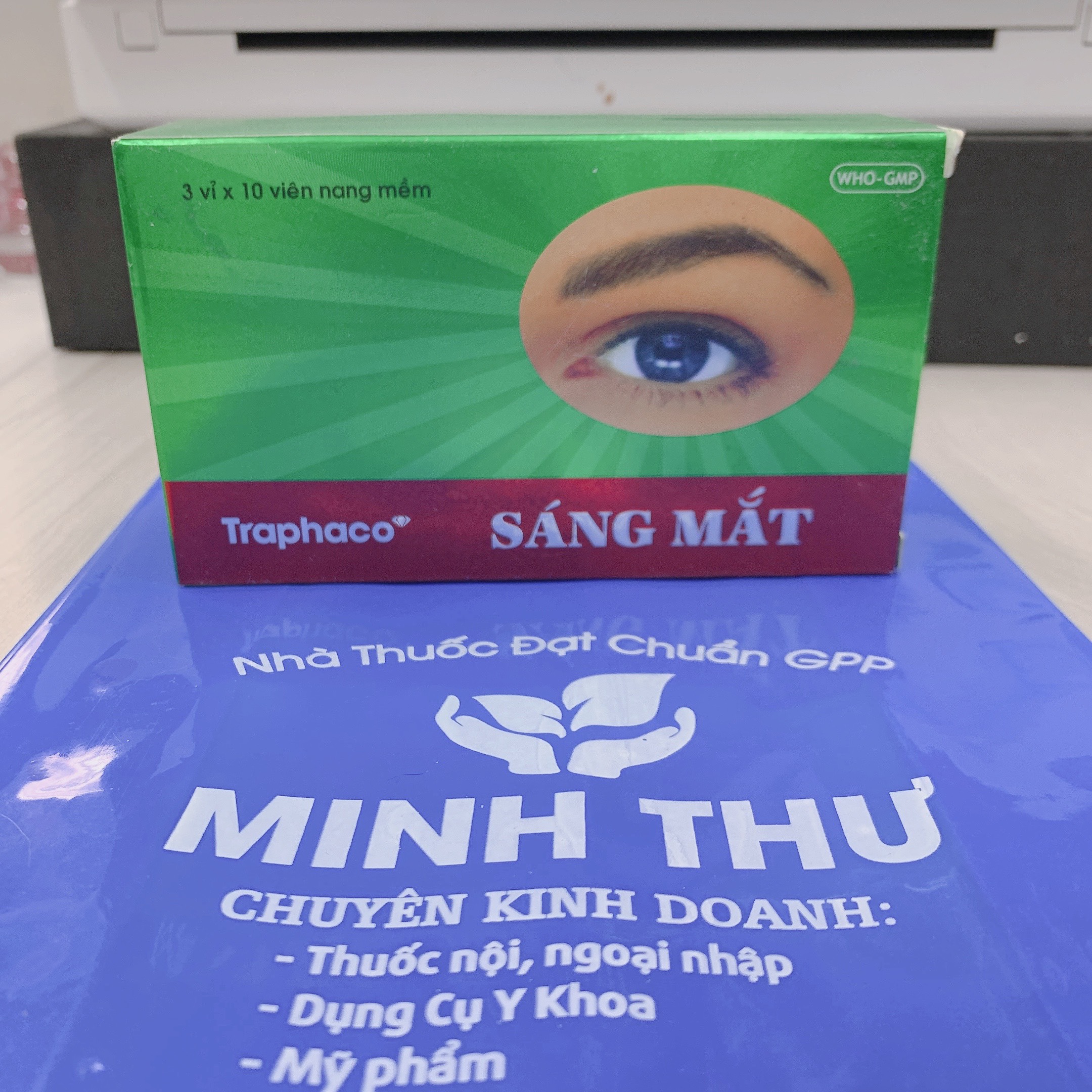 Viên nang mềm sáng mắt traphaco hộp 3 vỉ x 10 viên
